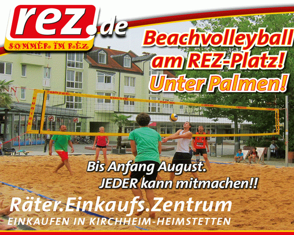 3. Räter-Beach-Cup!<br>Beachvolleyball unter Palmen!
